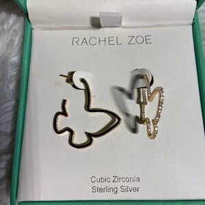 Butterfly Outline Dangle Earrings by Rachel Zoe